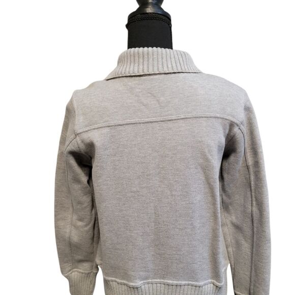 Gray with Cream & Pink Embroidary Zip-Up Jacket Size S - Picture 7 of 10